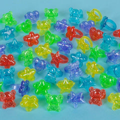1" Colorful Sparkle Toy Rings Party Favors - LLB Toys