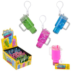 2.75" Liquid Filled Tumbler Back Pack Clip 24ct - LLB Toys