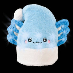 Light-Up Blue Axolotl Santa Hat Christmas - LLB Toys