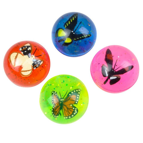 1.75" BUTTERFLY HI-BOUNCE BALL LLB kids toys