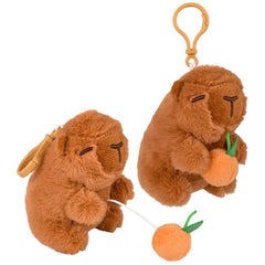 3.5" Mighty Quakes Capybara Backpack Clip - LLB Toys