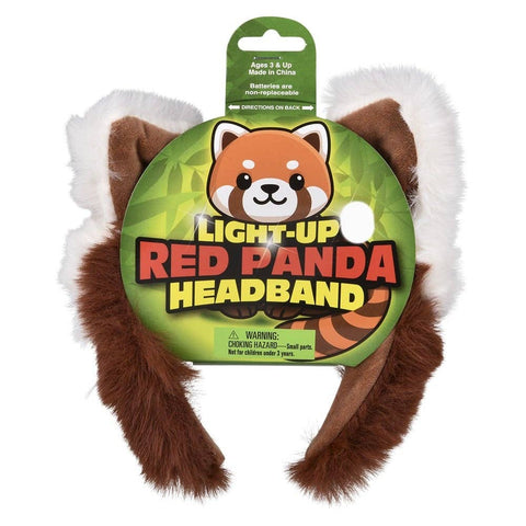 Light-Up Plush Red Panda Headband LLB Light-up Toys