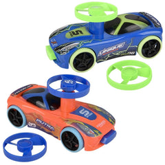 4" Flying Disc Race Car 8ct - LLB Toys