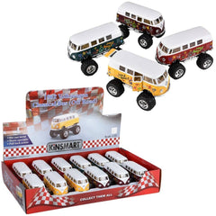 5" Diecst  Big Wheel VW Bus W/printing - LLB Toys