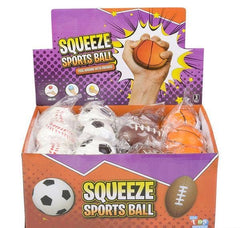 2.5" SPORTS STRESS BALL (24PC/UN) LLB kids toys