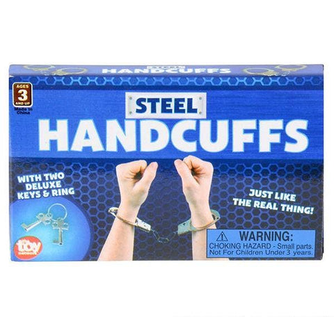 10.5" STEEL HANDCUFFS LLB kids toys