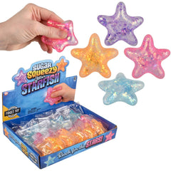 2.4" Squeezy Sugar Star Fish 24ct - LLB Toys