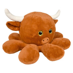 28.5" Octo-Highland Cow - LLB Toys Plush
