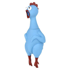 9.5" RUBBER SOUND CHICKEN MIX LLB kids toys
