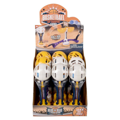 7.5" Basketball Dual Cup Game 9ct - LLB Toys