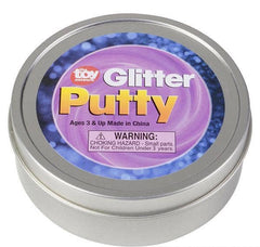 3" GLITTER PUTTY IN TIN BOX LLB Slime & Putty