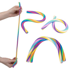 13" Rainbow Strectchy Noodle 3ct - LLB Toys