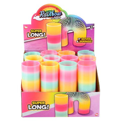 6" SUPER LONG RAINBOW COIL SPRING LLB kids toys