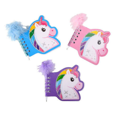 3.5" Unicorn Notebook with Feather Pen - LLB Toys