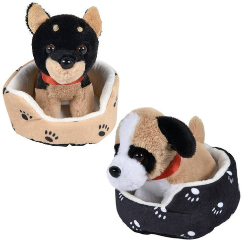 8" Dog In Bed - LLB Toys