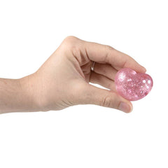 Mini Squeezy Sparkle Sugar Heart 1.5" 24 Ct