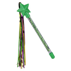 9" Mardi Gras Star Tinsel Wand - LLB Toys