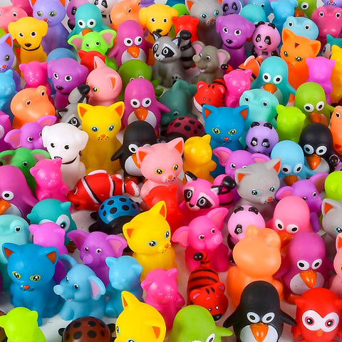 2" RUBBER ANIMAL MIX (1000PCS/CASE) LLB kids toys