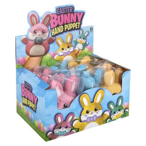 Easter Bunny Stretchy Hand Puppet 6" LLB kids toys