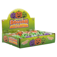 2" SQUISH STICKY JACK O LANTERN LLB Squishy Toys