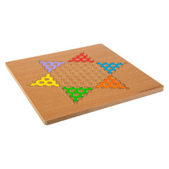 10" WOODEN CHINESE CHECKERS LLB Board Game