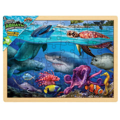 15.75" x 11.75" 48PC AQUATIC PUZZLE LLB Puzzle