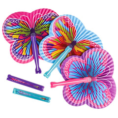 9.5" BUTTERFLY FOLDINGFAN LLB kids toys