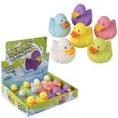 3.5" BATH TIME DUCKY-ASSORTED COLORS LLB Bath Toys