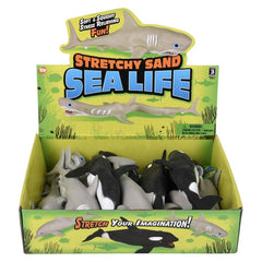 7.75" Stretchy Sand Sea Life Assortment 12ct - LLB Toys