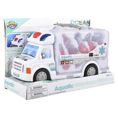 AQUATIC VETERINARY KIT RESCUE TRUCK LLB Car Toys