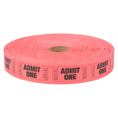 ADMIT ONE SINGLE TICKET ROLLS RED LLB kids toys