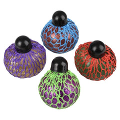 2.33" LIGHT-UP SQUEEZE MESH GRAPE BALL LLB Light-up Toys