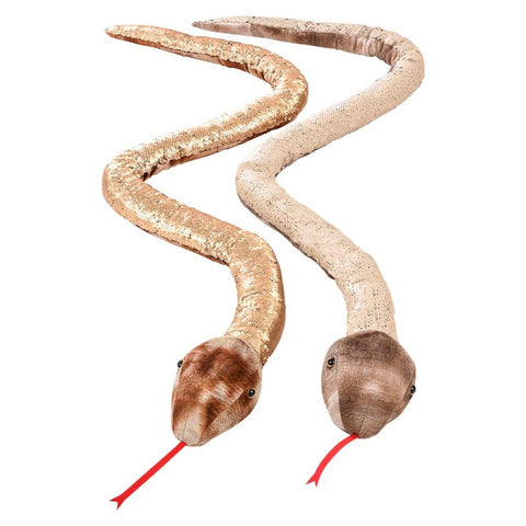 67" NATURAL SNAKE SEQUIN LLB Plush Toys