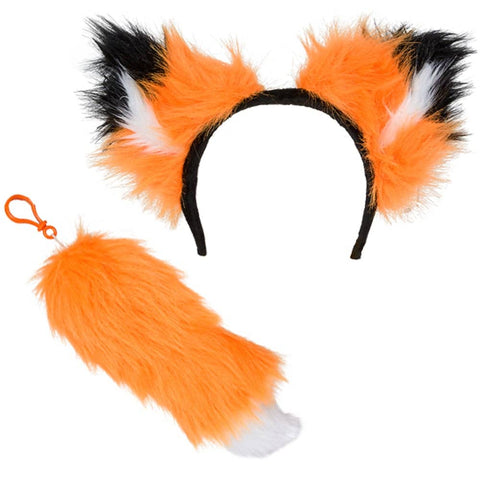 12" Fox Ear And Tail Set Plush LLB Plush Toys