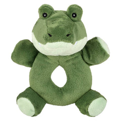 5.5" Alligator Plush Baby Rattle - LLB Toys
