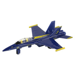 6.5" DIE-CAST PULL BACK F-18 BLUE ANGEL LLB Car Toys