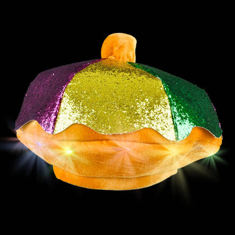 Light-Up Mardi Gras King Cake Hat - LLB Toys