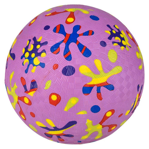 Neon Printed Playground Ball (3 Asst.) 7" 48/32 - LLB Toys