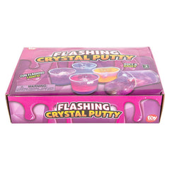 2.5" FLASHING CRYSTAL PUTTY LLB Slime & Putty