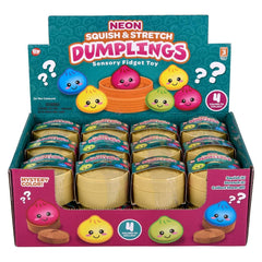 2" Squish And Stretch Surprise Neon Dumplings - LLB Toys