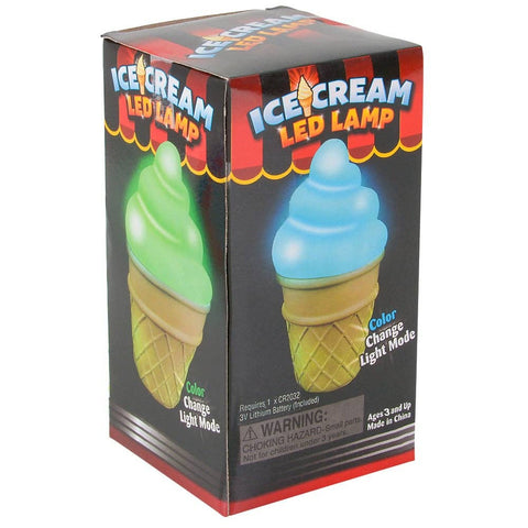 5.5" ICE CREAM CONE LED TAP LAMP LLB kids toys