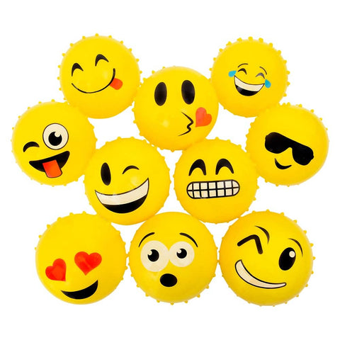 5" EMOTICON KNOBBY BALL LLB kids toys