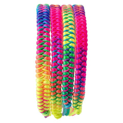 7" Rainbow Friendship Bracelet 24ct - LLB Toys