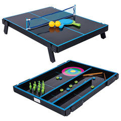NEON WOODEN TABLETOP 4 IN 1 MULTI GAME 20"x18.5" - LLB Toys
