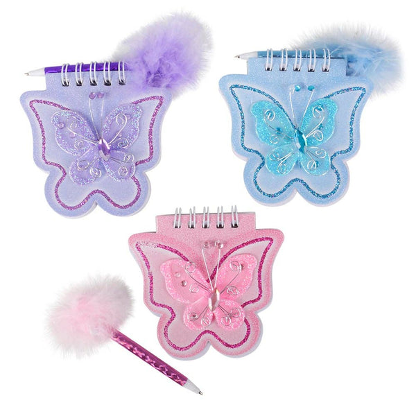 BUTTERFLY NOTE PAD WITH PEN LLB kids toys