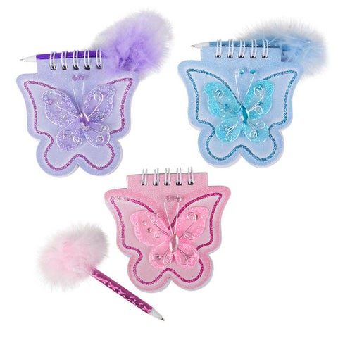BUTTERFLY NOTE PAD WITH PEN LLB kids toys