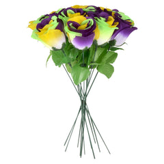 11" Mardi Gras Faux Rose - LLB Toys