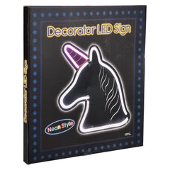 LED Neon Hanging Rope Lamp - Unicorn 15.5"  -  LLB Toys