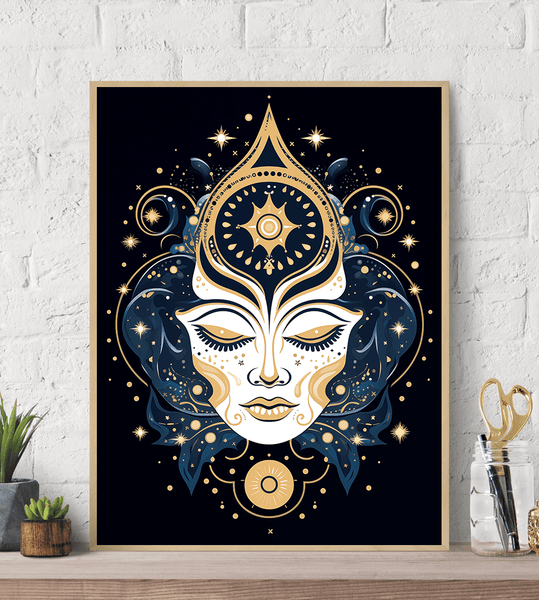 Mystical Third Eye Canvas Wall Art print