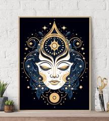 Mystical Third Eye Canvas Wall Art print